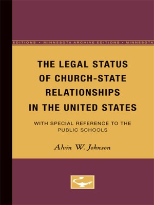 cover image of The Legal Status of Church-State Relationships in the United States